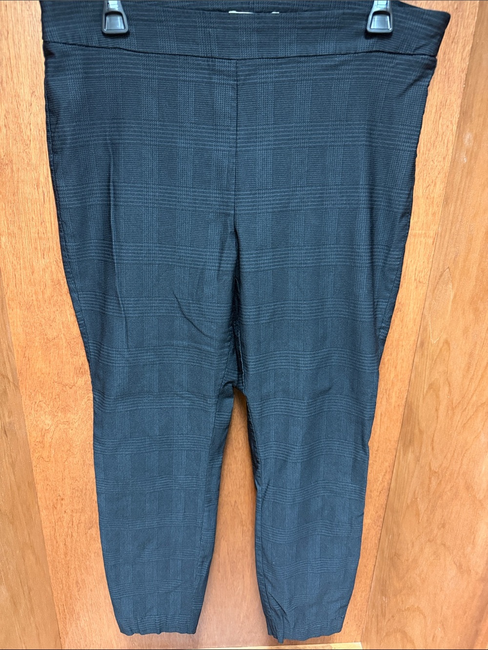 Nanette Lepore Charcoal Black Plaid Ponte Pants